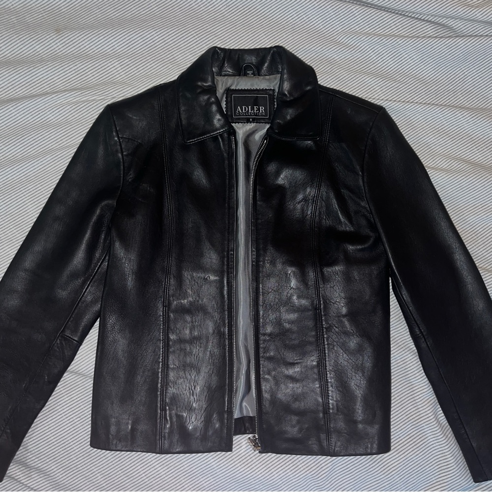 Women's Black Leather Jacket